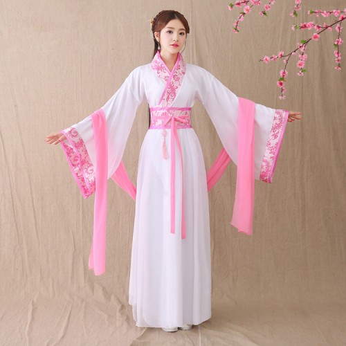 Chinese traditional dance dresses fairy princess hanfu drama anime photography cosplay guzheng stage performance robes costuems